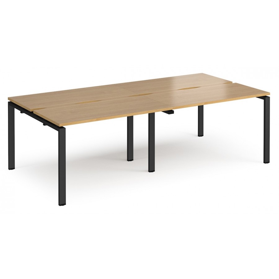 Adapt 1200mm Deep | 4 Person Back to Back Bench Desk